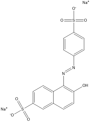 Chemical Structure of Sunset Yellow (E110)
